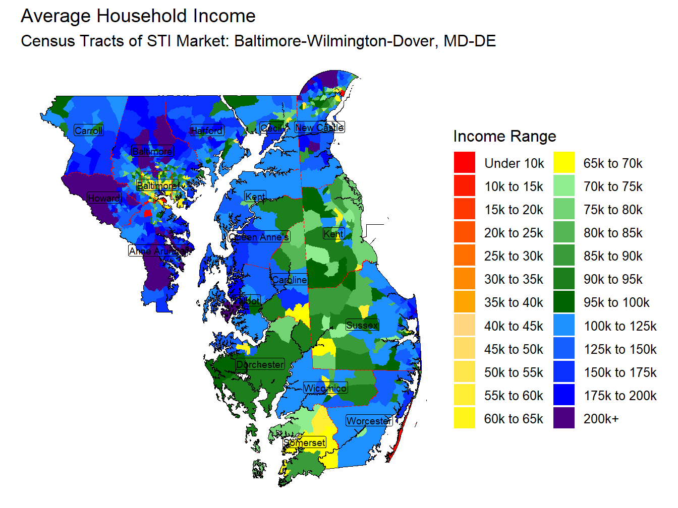 Household Income Thematic