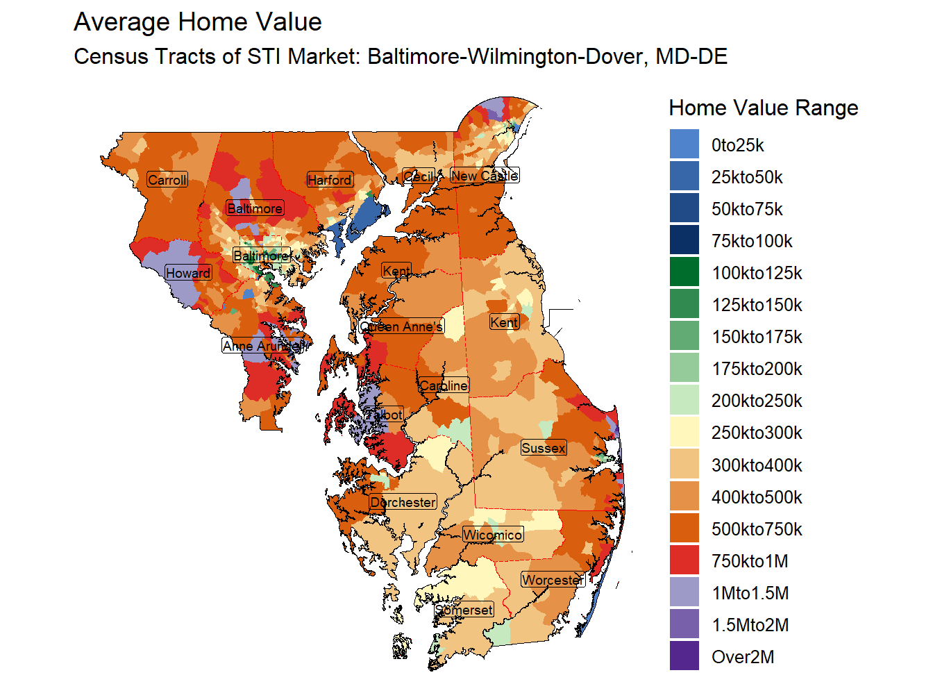 Home Value Thematic