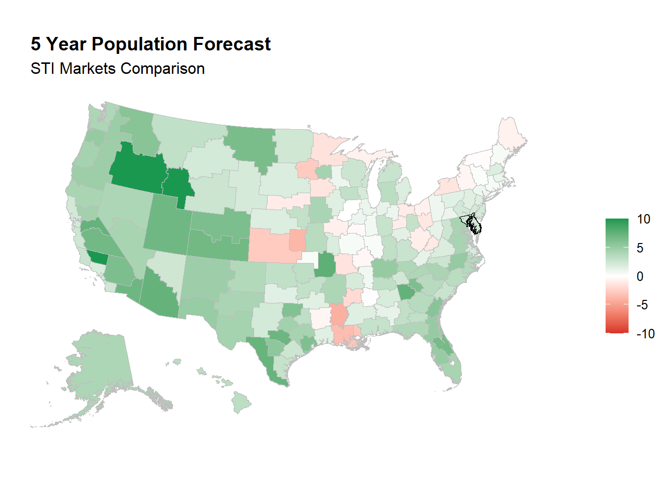 5 year Forecast Market Map