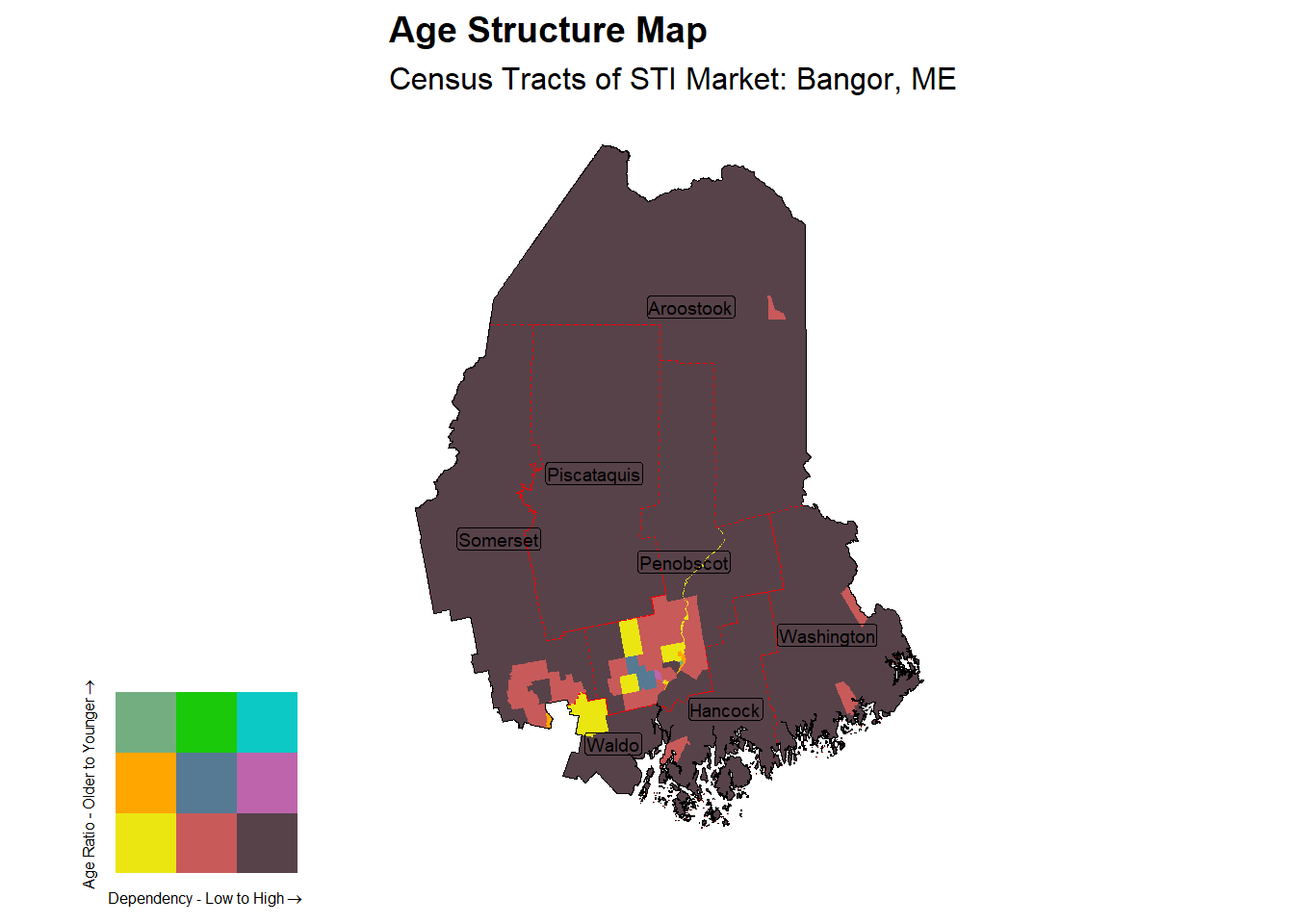 Age Structure Class by Census Tract
