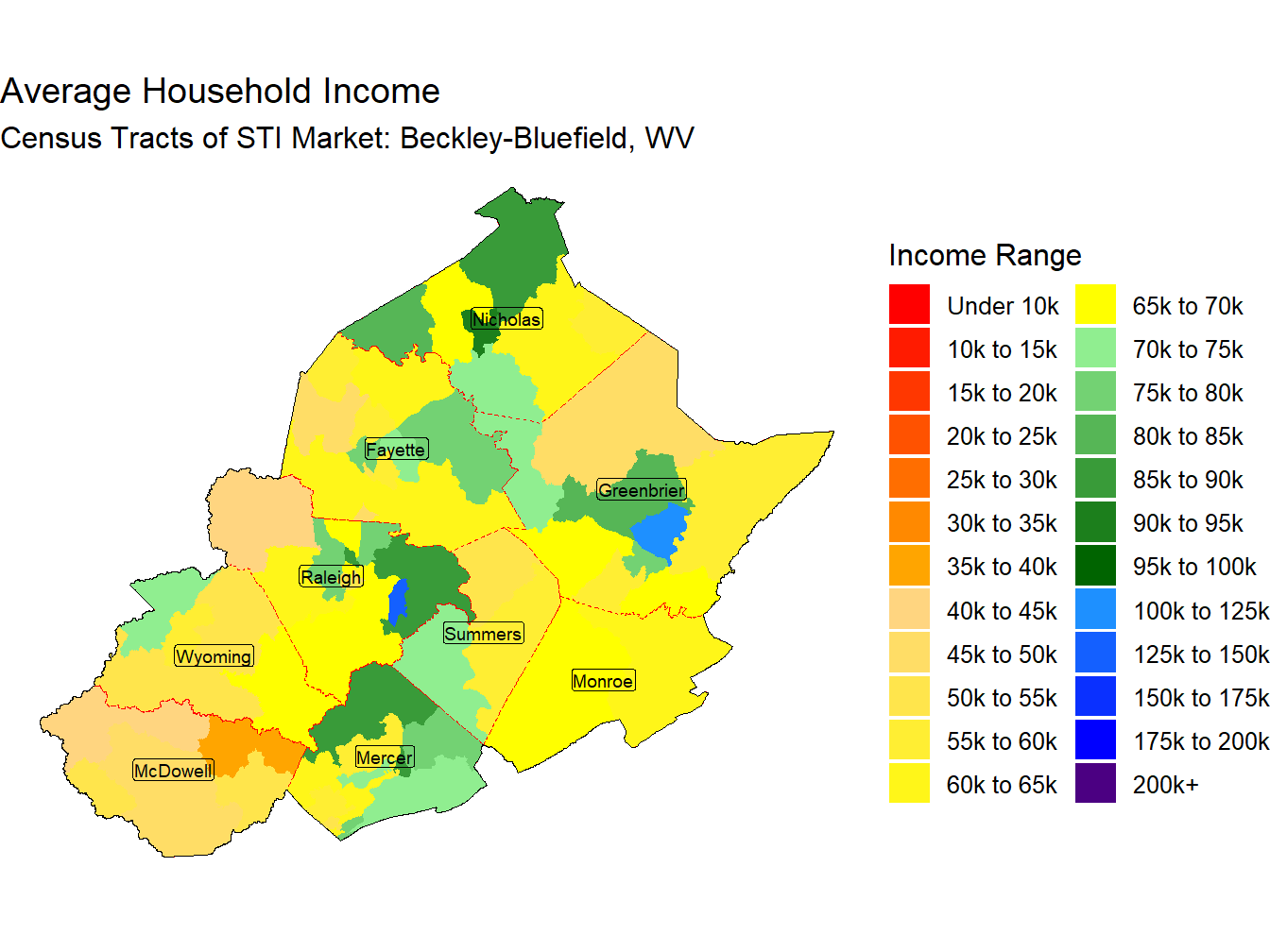Household Income Thematic