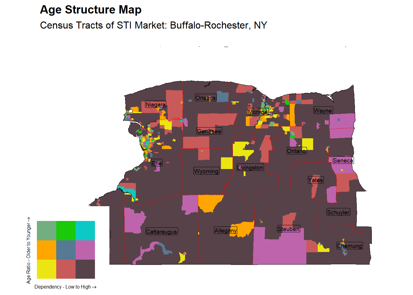 Age Structure Class by Census Tract