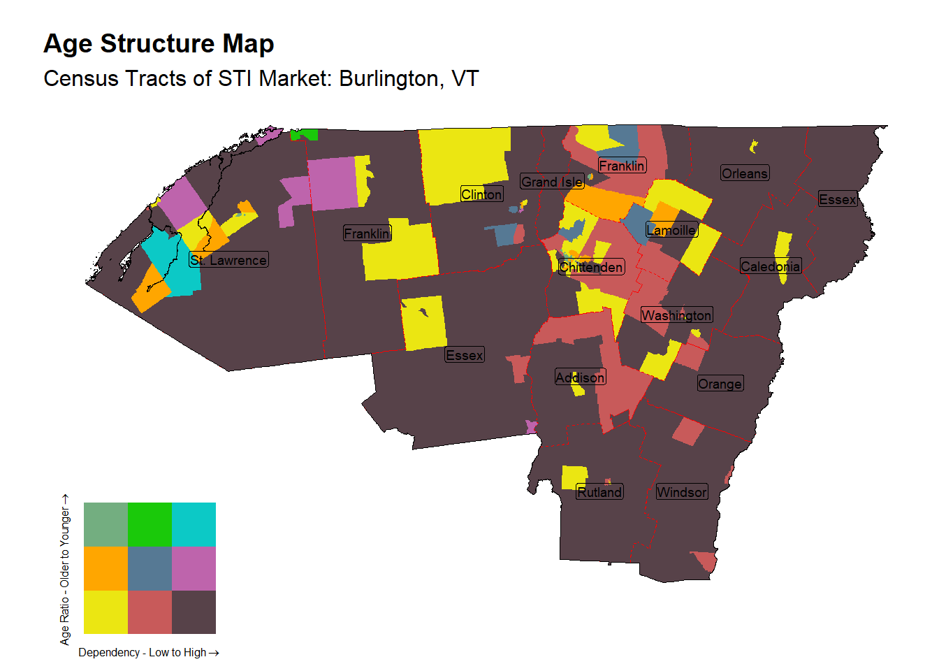 Age Structure Class by Census Tract