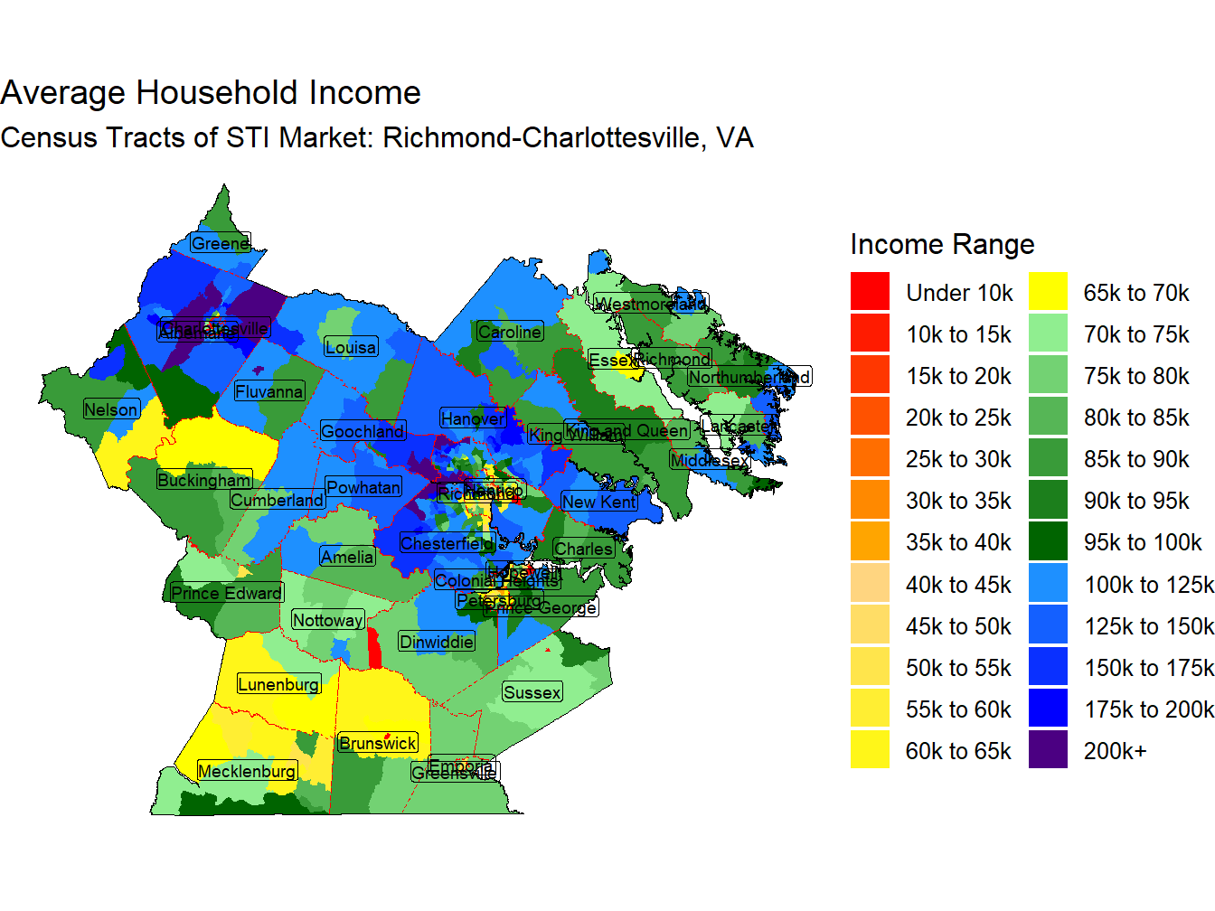 Household Income Thematic