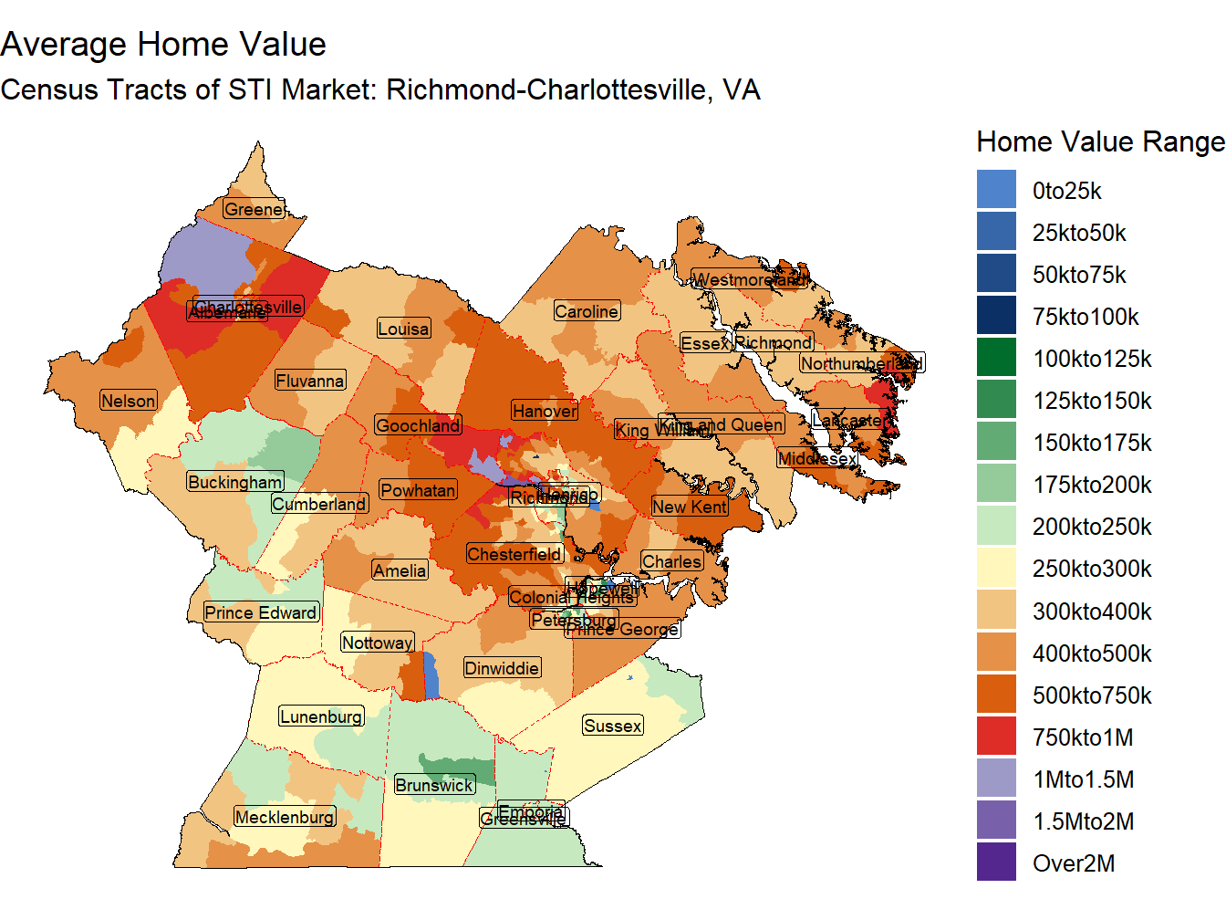 Home Value Thematic