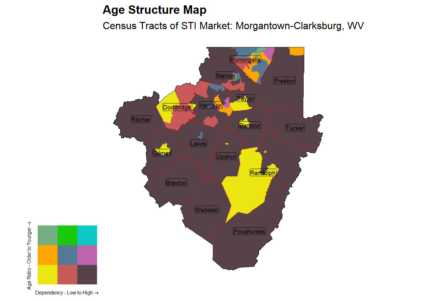 Age Structure Class by Census Tract