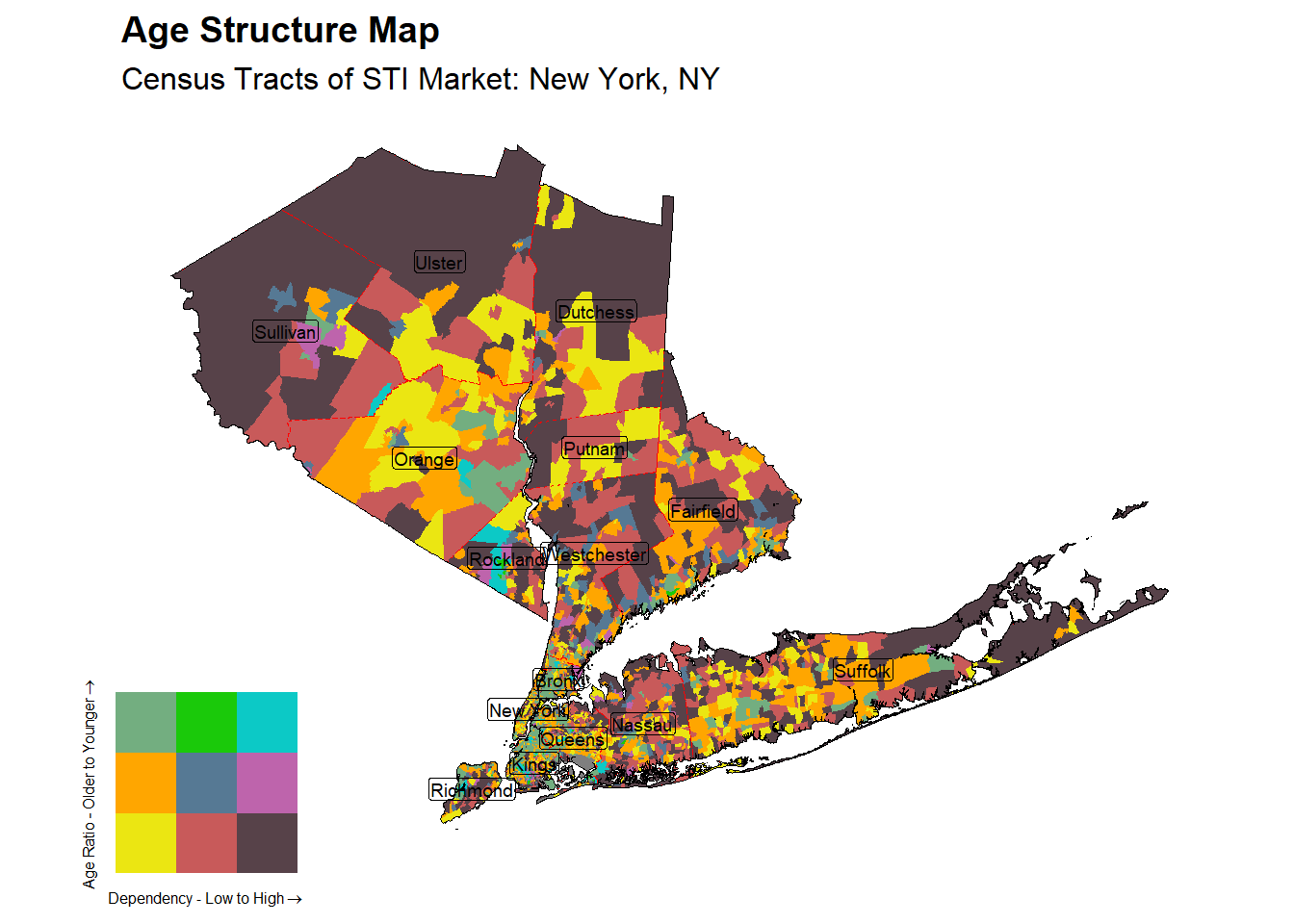 Age Structure Class by Census Tract