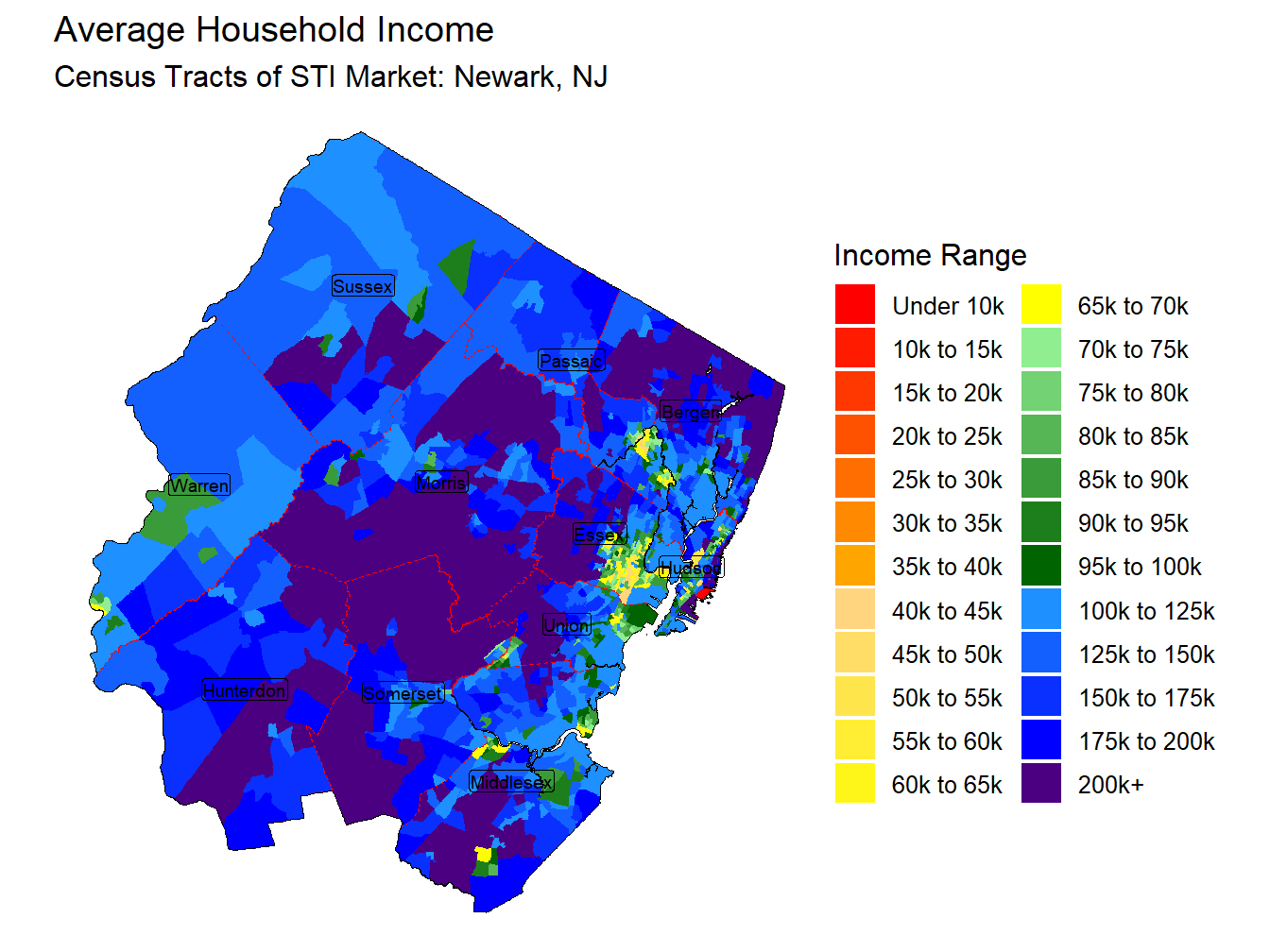 Household Income Thematic