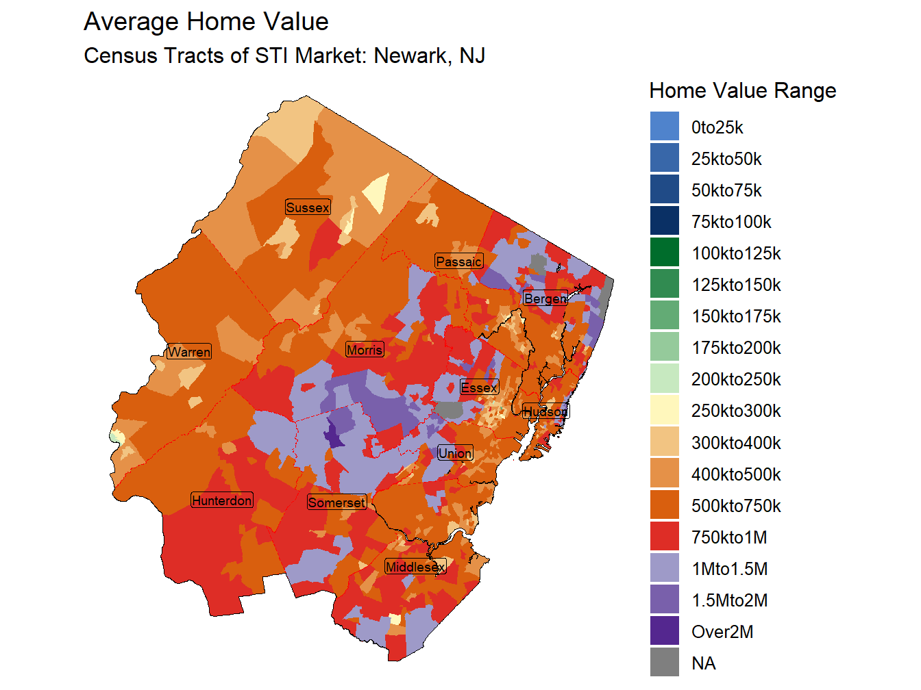 Home Value Thematic