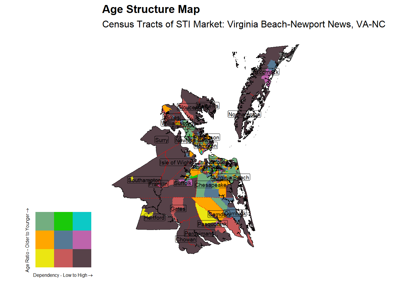 Age Structure Class by Census Tract