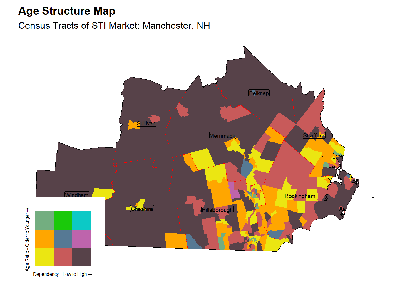 Age Structure Class by Census Tract