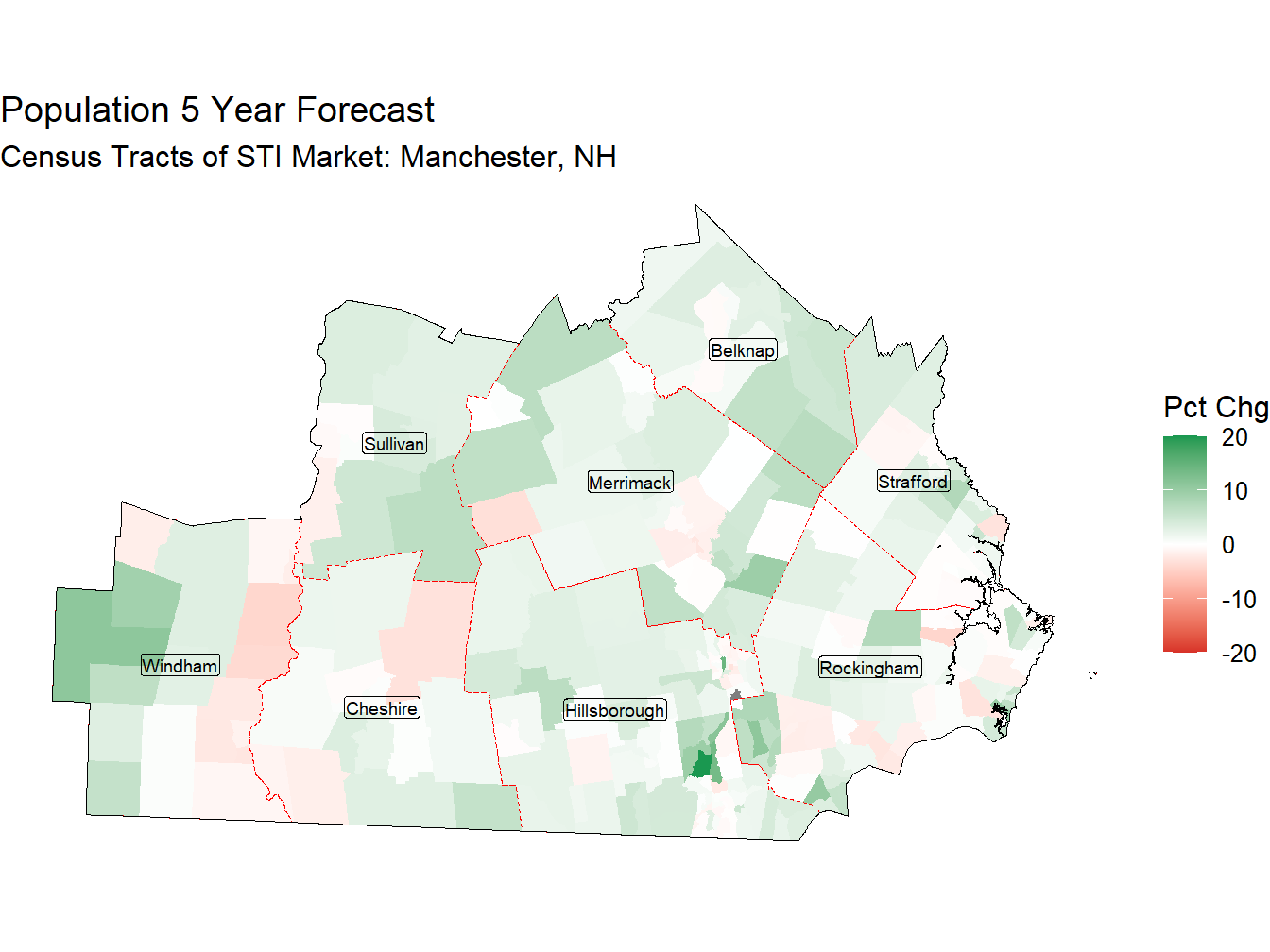 5 Year Percentage Change Thematic