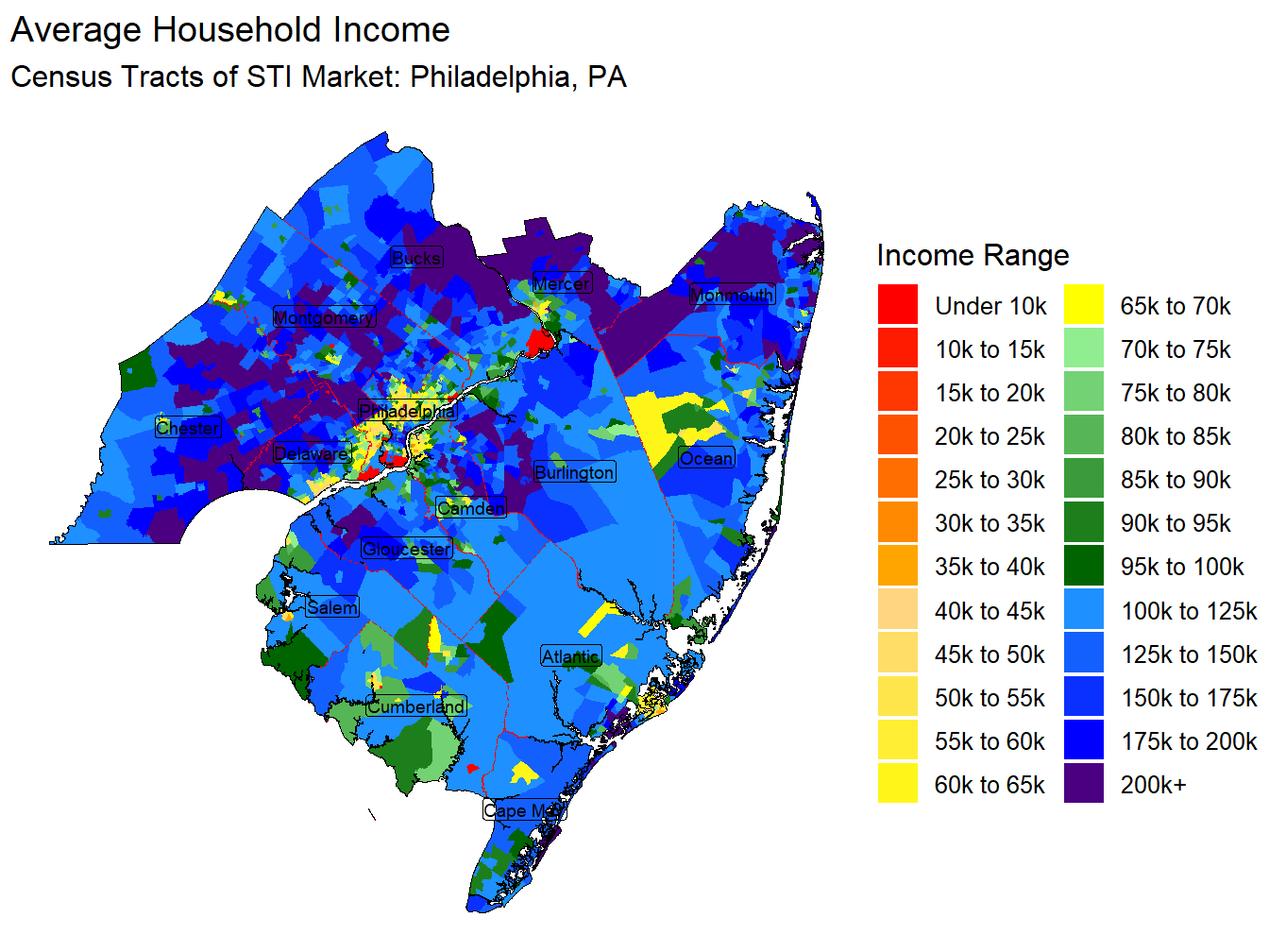 Household Income Thematic