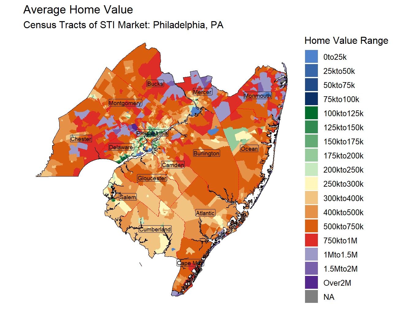 Home Value Thematic