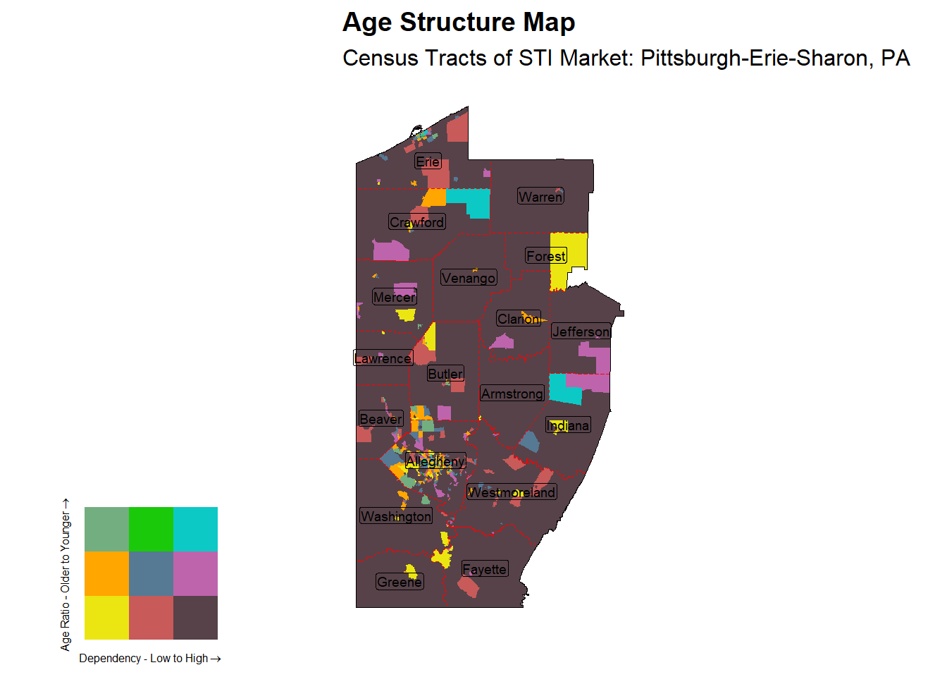 Age Structure Class by Census Tract