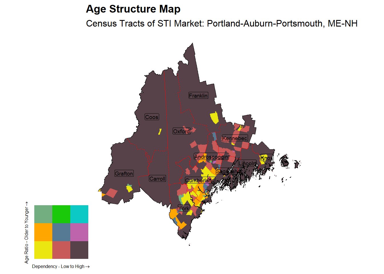 Age Structure Class by Census Tract