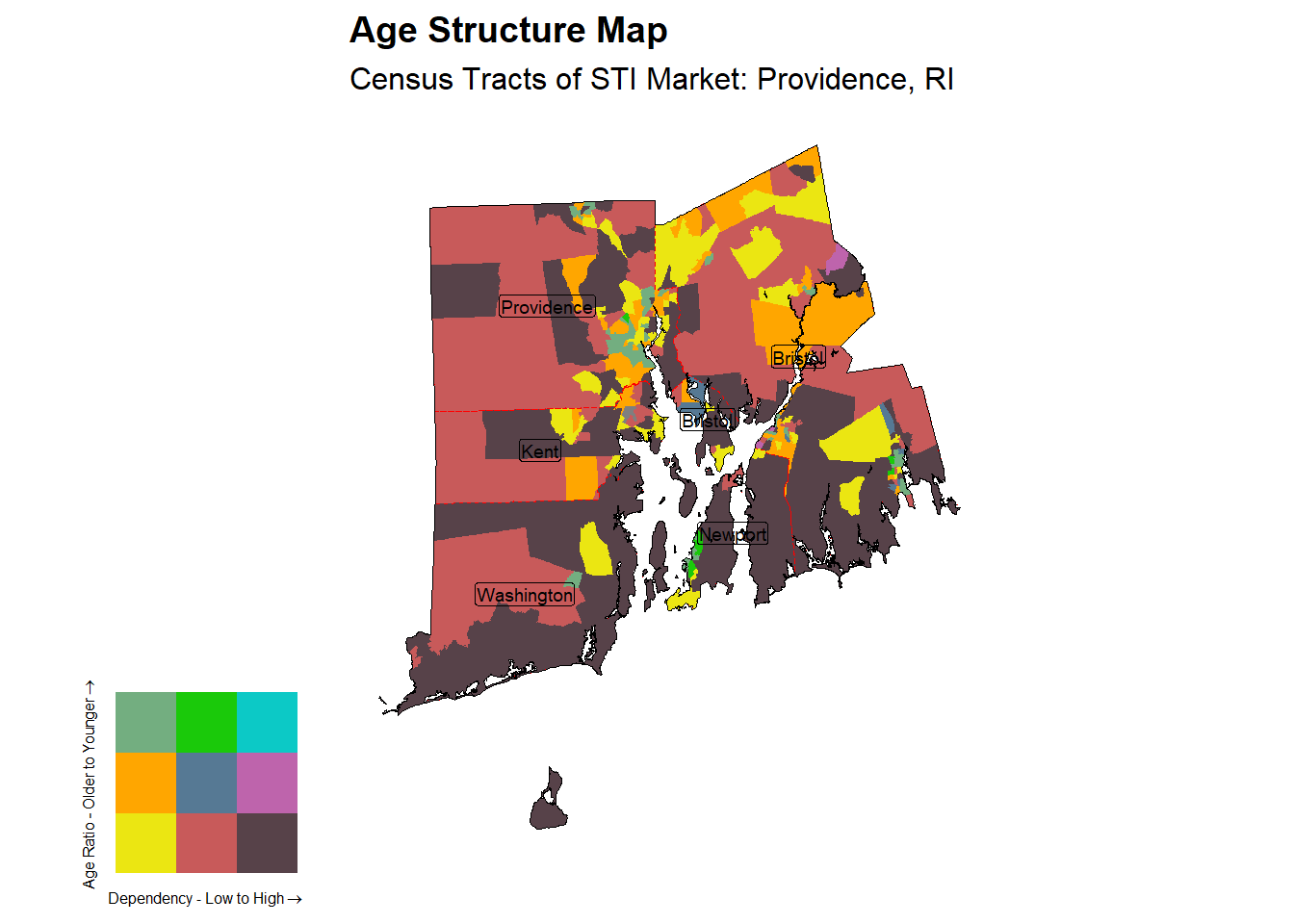 Age Structure Class by Census Tract