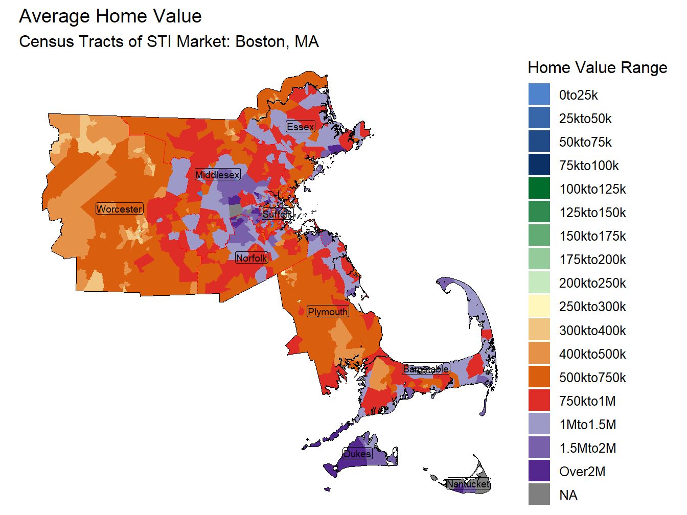 Home Value Thematic
