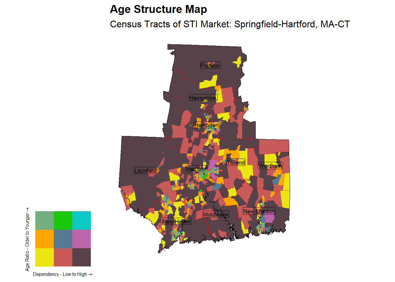 Age Structure Class by Census Tract