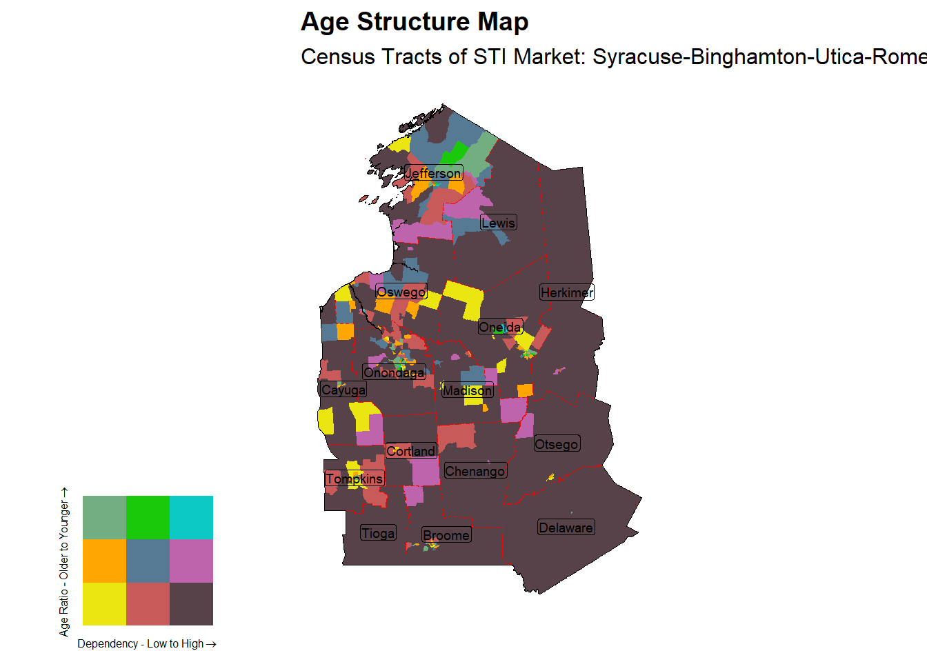 Age Structure Class by Census Tract