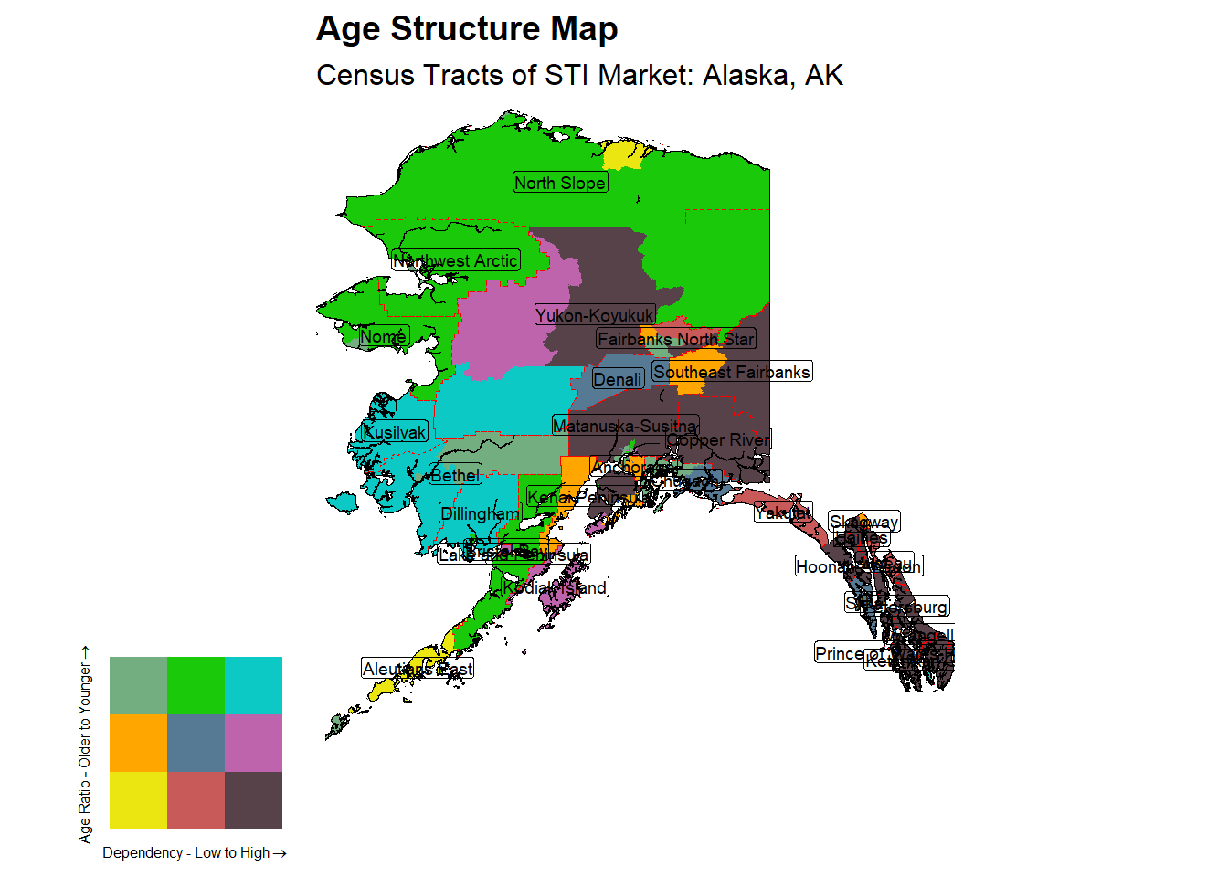 Age Structure Class by Census Tract