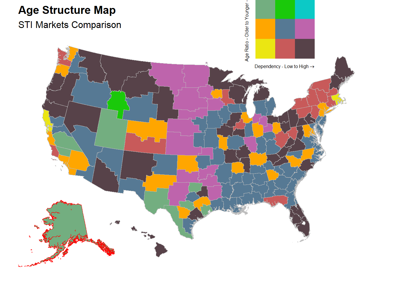 Age Structure Map - STI Markets